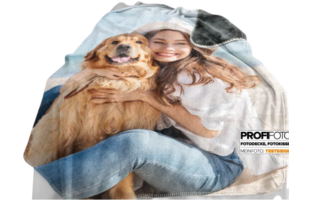 Personalisierte Plüsch Fotodecke
