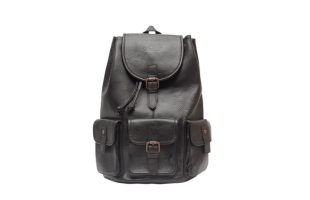 Piper Dark Brown Leather Backpack