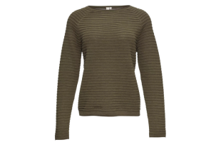 Pullover mit Strukturmuster aus Viskosemix
