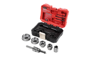 Schnellwechsel-Carbid-Lochsäge-Set, 9-teilig — 7/8" bis 2" für Edelstahl und Blech