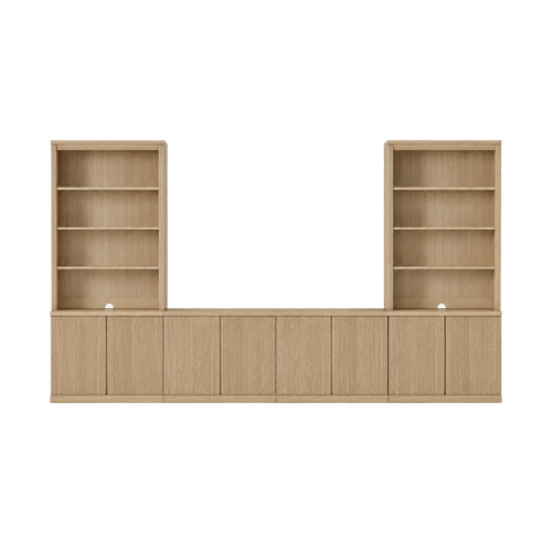Reeded 144" Fernseher mit Bücherregalen
