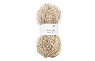 Rico Design Superba Bamboo superwash 100g 420m - beige-brown mix