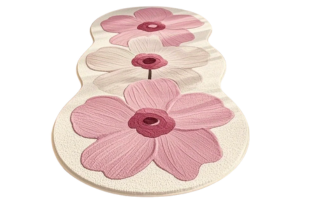 Rosenteppich – Weiche Wilton-Faser – Schlafzimmerdeko