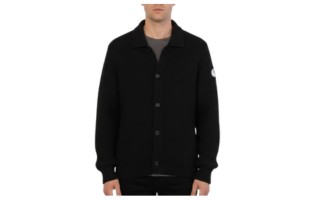 Seacliff Knopf Langarmshirt (Raven Black)
