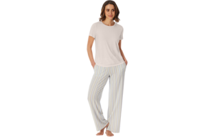 Shirt short sleeve round neck off-white - Mix+Relax