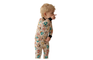 Smiley Check 2-teiliges Pyjama