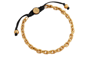 Solar Verge Gold Macramé Bracelet
