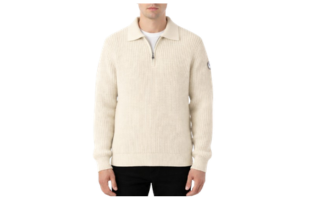 Sonoma Coast Zip Langarmshirt (Eierschalenweiß)