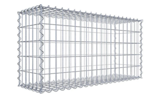 Value set 3x Gabion 100cm x 50cm x 30cm (LxHxD), mesh size 5cm x 10cm, spiral
