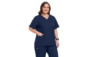 StyleFlex™ Plus Size Scrub Top