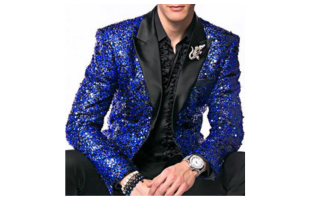 Sequin Tuxedo - Mens Blazer - Royal Dinner Jacket - Shiny Tuxedo Jacket