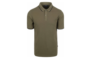 Suitable Respect Polo Shirt Tip Ferry Olive Green