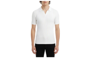 Sommer Forever Strick Polo (Schnee Weiß)