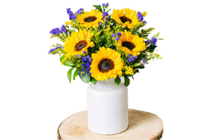 Sunshine Boost - Sunflowers and Statice