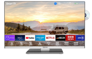 Sylvox 24" Smart 12V TV with DVD player (2023 Limo series)