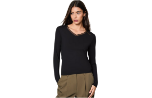 Warm Me Up Lace Long Sleeve T-Shirt