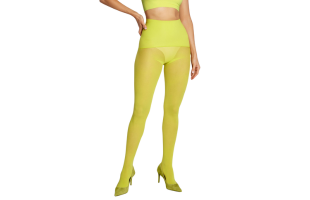 The Sixty Opaque Tights Neon Yellow