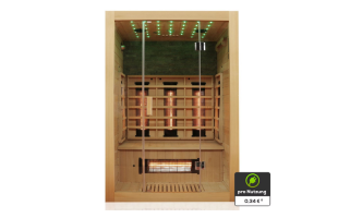 Infrarotsauna / Infrarotkabine für 1-2 Personen MILTON 135x105cm