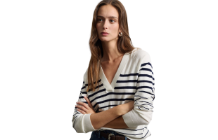 White Oversized Wool Blend Sweater