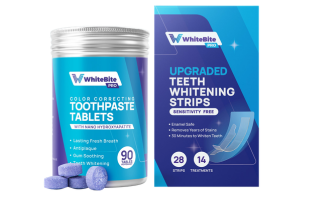 WhiteBite PRO Zahnpastatabletten + Streifen (28 Streifen)