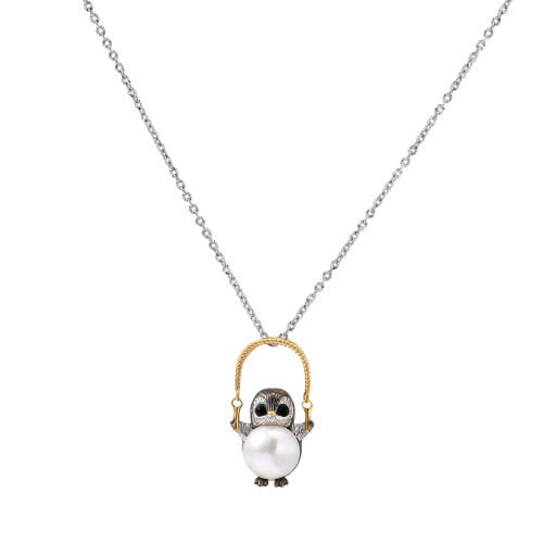 Perlenkette mit weiser Eule – Eleganter Schmuck mit Bedeutung