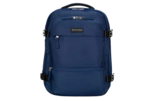 Navy blue multifunctional travel backpack for air travel