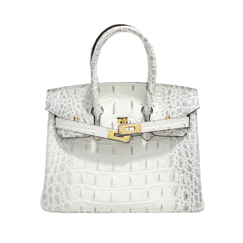 Damen-Handtasche aus Krokoleder mit Crossbody-Gurt