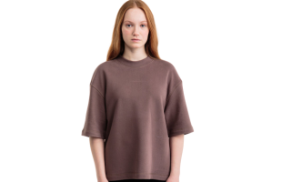 Damen Oversized T-Shirt | Braun