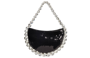 Women’s Sparkling Rhinestone Shoulder Bag with PU Material