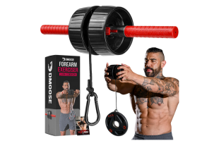 Wrist Roller - 2-in-1 Forearm Exerciser & Strengthener