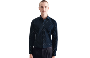 X-Slim Business Shirt Print