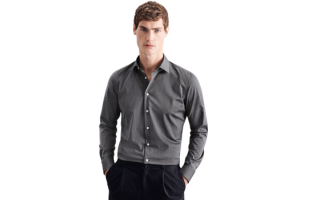 X-Slim Business Shirt Uni in Grey